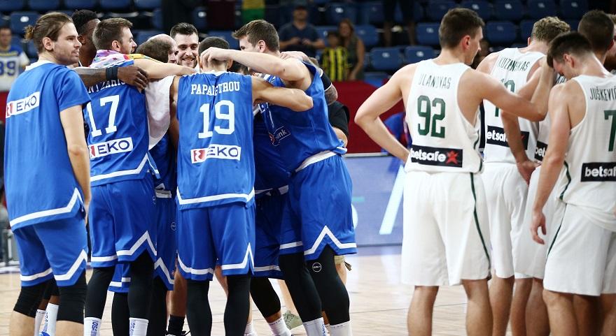 Αποτέλεσμα εικόνας για ελλαδα λιθουανια παπανικολαου eurobasket 2017