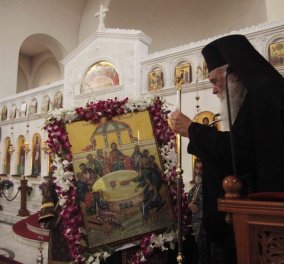 Κατάνυξη στον Άγιο Βασίλειο με τον Αρχιεπίσκοπο Ιερώνυμο στην Ακολουθία του Νιπτήρος - Όλες οι φωτογραφίες 
