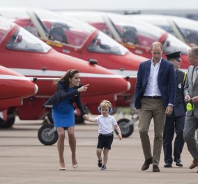 Ο Πρίγκηπας George πιλότος ! Ο 3χρονος μπήκε στο πιλοτήριο μαχητικού αεροσκάφους και... Φωτό - βίντεο