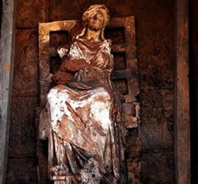 Μοναδικής αξίας άγαλμα της Κυβέλης, ηλικίας 2.100 ετών, έφεραν στο φως οι αρχαιολόγοι στην Τουρκία
