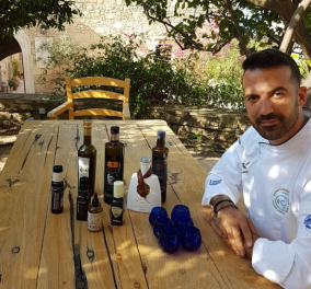 Το εστιατόριο του Kapsaliana Village hotel «Top Restaurant of the year» & o chef Βασίλης Λεωνίδου "Best olive oil chef 2017"
