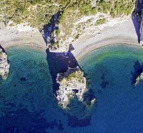 Ασύλληπτης ομορφιάς τα Κήθυρα με drone από ψηλά: λατρεύω αυτό το νησί με τις συγκλονιστικές παραλίες