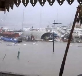 Βίντεο: ο κυκλώνας Ίρμα καταστρέφει τα πάντα στο πέρασμά του από την Καραϊβική – απειλεί Αντίλλες και Φλόριντα