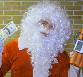 Βίντεο: Ο Άγιος Βασίλης όταν θέλει να γελάσει και να περάσει καλά - Δείτε τις φάρσες του 