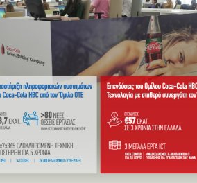 Νέα επένδυση τεχνολογίας του Ομίλου Coca Cola HBC στην Ελλάδα ύψους €8.7 εκατ. υλοποιεί ο Όμιλος ΟΤΕ