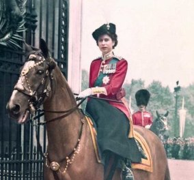 Vintage: Σπάνια φωτό της 9χρονης Βασίλισσας Ελισάβετ πάνω σε άλογο – Η αδυναμία της για τα ζώα