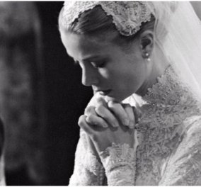 Υπέροχες Vintage Photos: Η πριγκίπισσα Γκρέις με το ονειρικό νυφικό της - Η πιο όμορφη νύφη όλων των εποχών 