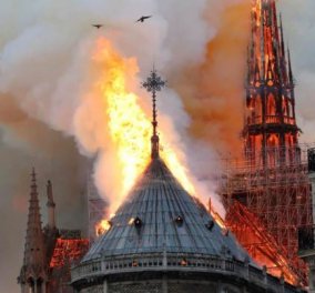 Παγκόσμιος θρήνος για την πυρκαγιά στην Παναγία των Παρισίων – Το χρονικό της καταστροφής