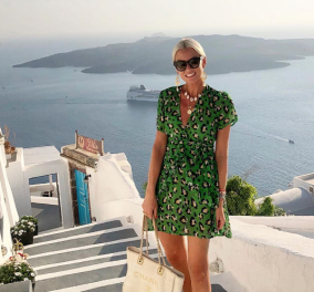 Aς ακολουθήσουμε την διάσημη Ελληνοσουηδέζα Anna Skoog Mavridi στο ταξίδι της στην Σαντορίνη – Απίθανη γκαρνταρόμπα (φωτό)