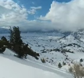 Μια ονειρική διαδρομή στο απόλυτο λευκό - Κάνοντας σκι στα Λευκά Όρη (ΒΙΝΤΕΟ)