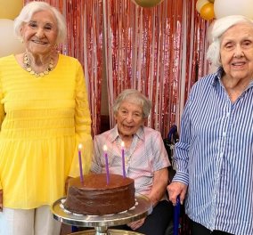 Story of the Day: Τρεις φιλενάδες γιόρτασαν  μαζί τα 100α τους γενέθλια - Το εμβόλιο τις γλίτωσε από τον κορωνοϊό & τα αειθαλή αιωνόβια κορίτσια δηλώνουν ευτυχισμένα (βίντεο)