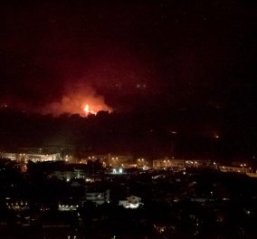 Δύσκολη νύχτα για την Αττική - Στο ύψος  της Μαλακάσας η φωτιά - H πυρκαγιά στα Άνω Λιόσια απειλεί την Πετρούπολη  (φώτο-βίντεο) 