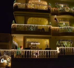 Μύρισε Χριστούγεννα στην Κοζάνη: Στολίστηκε & φέτος το πιο εντυπωσιακό σπίτι - 10.000 λαμπιόνια! (φωτό & βίντεο)