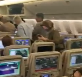 «Ελ. Βενιζέλος»: Δείτε 7 βίντεο μέσα από το αεροπλάνο της Emirates – Σκηνές αγωνίας για τους επιβάτες που δεν γνωρίζουν τι έχει συμβεί