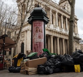 Parfum de Paris: Βρωμοκόπησε η πόλη των ερωτευμένων λόγω της απεργίας για το συνταξιοδοτικό - Τα γαλλικά bistro σκουπιδιάρικα