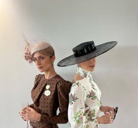 Οι πιο κομψές κυρίες στο Royal Ascot! Ευγενία & Ηλέκτρα Νιάρχου με chic σύνολα & τα πιο στυλάτα καπέλα (φωτό) 