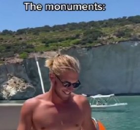 Τουρίστριες που επισκέφθηκαν την Ελλάδα κάνουν viral τους Έλληνες στο TikTok για την ομορφιά τους - ''Ήρθαμε να δούμε τα μνημεία'' (βίντεο)