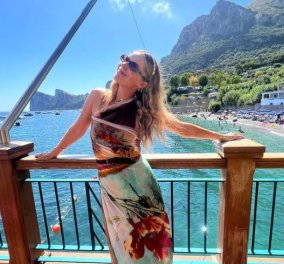 Το ατέλειωτο καλοκαίρι της Ευγενίας Νιάρχου: Tα fashionable looks των διακοπών της στο Positano της Ιταλίας (φωτό)