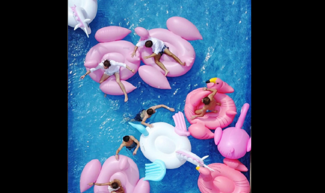 Η Μαρίνα Βερνίκου απογείωσε με το επικό ροζ φλαμίνγκο της, την τρελά του καλοκαιριού 2017 – Φωτογραφία: Instagram/ mvernicos