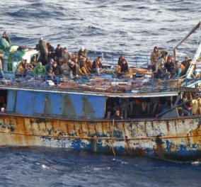 Τραγωδία στη Μεσόγειο - Ναυάγιο με 700 μετάναστες στα ανοιχτά της Λαμπεντούζα - 49 διασωθέντες μέχρι στιγμής!