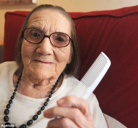 Top Woman η 104χρονη Αγγλίδα Freda Taylor, που δεν έχει χρειαστεί να βάψει ποτέ τα καστανά μαλλιά της & μας αποκαλύπτει το μυστικό!