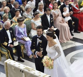 Όλες οι φωτό από τον παραμυθένιο γάμο του Πρίγκηπα Καρλ Φίλιπ & της Σοφία reality star & τέως σερβιτόρα 
