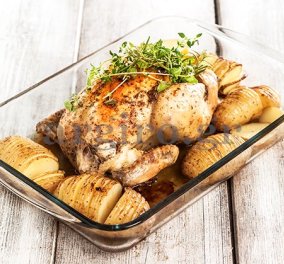 H Αργυρώ μας φτιάχνει το μεσημέρι - Ορεινό κοτόπουλο με απίθανες πατάτες - Κυρίως Φωτογραφία - Gallery - Video