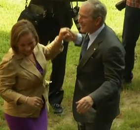 Βίντεο: Ο George Bush χορεύει για αρκετή ώρα με άγνωστη συνοδό στην Νέα Ιρλανδία   
