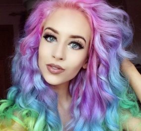 Eiναι στη μόδα! Ροζ μοβ ή ουράνιο τόξο τα χρώματα του καλοκαιριού στα μαλλιά σας!   - Κυρίως Φωτογραφία - Gallery - Video