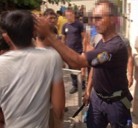 Βίντεο: Σε διαθεσιμότητα αστυνομικός που φαίνεται (φώτο) να χαστουκίζει μετανάστη στην Κω   - Κυρίως Φωτογραφία - Gallery - Video