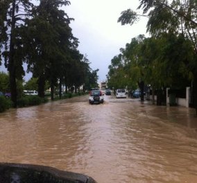 Σε ποτάμια μετατράπηκαν οι δρόμοι στην Κω, Ηλεία & Αχαΐα - Καταρρακτώδεις βροχές - Δείτε φώτο  - Κυρίως Φωτογραφία - Gallery - Video