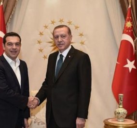  Με τον Τούρκο Πρόεδρο Ρετζέπ Ταγίπ Ερντογάν συναντήθηκε ο Έλληνας Πρωθυπουργός Αλέξης Τσίπρας - Κυρίως Φωτογραφία - Gallery - Video