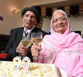 110 αυτός 103 η γυναίκα του: 90 χρόνια γάμου! Πάρτι γενεθλίων με 27 εγγόνια & 23 δισέγγονα  - Κυρίως Φωτογραφία - Gallery - Video