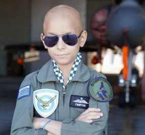 Story of the day: Ο 10χρονος πιλότος της Πολεμικής Αεροπορίας και της ζωής, πέρασε μια μέρα στο αγαπημένο του αεροπλάνο