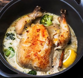 Η εκπληκτική μαγείρισσα Αργυρώ δημιουργεί: Ζουμερό- τρυφερό κοτόπουλο μπρεζέ με καστανό ρύζι  - Κυρίως Φωτογραφία - Gallery - Video