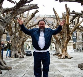  Ο διασημότερος γλύπτης του κόσμου Αϊ Γουέι Γουέι στην Μυτιλήνη: Εκθειάζει τους Ελληνες για το πώς υποδέχονται τους πρόσφυγες- στέλνει παγκόσμιο μήνυμα για την τραγική καταστάση & ετοιμάζει έργο - αφιέρωμα 