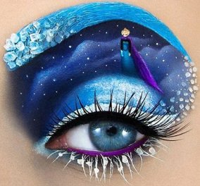 Blogger ''διηγείται'' με το μακιγιάζ των ματιών της ολόκληρα παραμύθια - Φωτό ''Μικρού Πρίγκηπα'' & Frozen