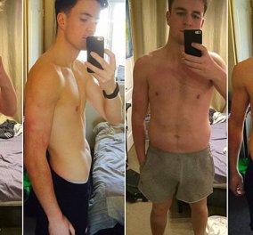 Ο 24χρονος Michael έχασε 12 κιλά τρώγοντας 3.000 θερμίδες τη μέρα - Δείτε πώς έγινε - Κυρίως Φωτογραφία - Gallery - Video