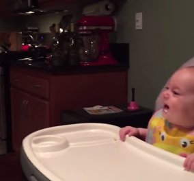 Smile Βίντεο:Ο μπαμπάς τρώει σπαράγγια και η μικρή Brooklyn ξεκαρδίζεται στα γέλια!