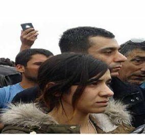 Μια γυναίκα-σύμβολο κατά της φρίκης του Ισλαμικού Κράτους έφτασε στην Ειδομένη