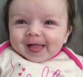 Το βίντεο που έγινε viral: Χαριτωμένη μικρούλα που προσπαθεί να πει "Hello"!  