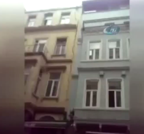 Βίντεο: Χάος στην Κωνσταντινούπολη - Καρέ - καρέ η κατάρρευση ενός ακατοίκητου πενταόροφου κτιρίου