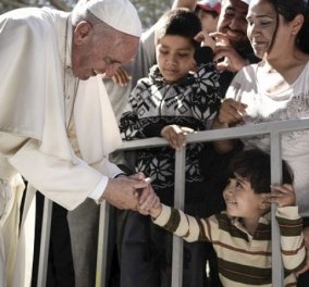 Eνωτικό μήνυμα Πάπα: Οι πρόσφυγες είναι «δώρο», όχι βάρος - Κυρίως Φωτογραφία - Gallery - Video