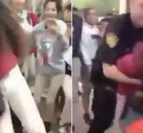 Φοβερό βίντεο: Αστυνομικός χτυπά με βία 12χρονη σε σχολείο για να μην μαλώνει με φίλη της‏ - Κυρίως Φωτογραφία - Gallery - Video