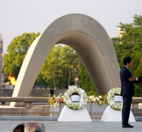 Ομπάμα από Χιροσίμα: Nα τιμήσουμε τη μνήμη όλων εκείνων που έχασαν τη ζωή τους στον Β' Παγκόσμιο Πόλεμο