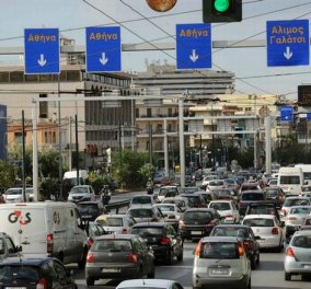 Χάος στους δρόμους της Αθήνας λόγω της απεργίας των ΜΜΜ - Οι δρόμοι με τη μεγαλύτερη κίνηση 