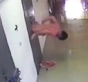 Η πιο θεαματική απόδραση φυλακισμένου: Δείτε τον πως γλυστράει από το πορτάκι του φαγητού - Κυρίως Φωτογραφία - Gallery - Video