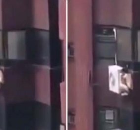 Αυτός ο άνδρας κρεμόταν γυμνός (βίντεο) από το μπαλκόνι για να μην τον δει ο σύντροφος της ερωμένης του   - Κυρίως Φωτογραφία - Gallery - Video