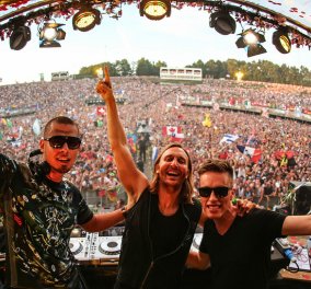 Βίντεο: Ρέμος, Ψινάκης, Νομικού τα έσπασαν στο πάρτι του David Guetta στη Μύκονο - Non stop χορός με τα remix του διεθνούς DJ 