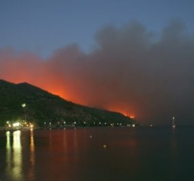 Δύσκολη μάχη των πυροσβεστών με τις μεγάλες πυρκαγιές σε Εύβοια, Ρέθυμνο και Τζια - Τεράστιες οι καταστροφές - Κυρίως Φωτογραφία - Gallery - Video